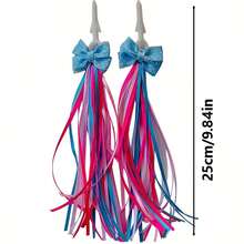 1 Pair Of Scooter Bicycle Motorcycle Tricycle Tassel Accessories Streamers, Ribbons High Density Cheerleading Hand-Cranked Cat Pendant Cart Decoration