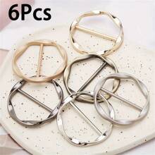 1/2/6 Stücke Damen Zinklegierung einfache geometrische Spiral-Schalbrosche