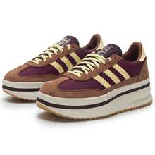 Adidas 女士休闲 SL 72 STACK W 鞋，舒适轻便的运动休闲鞋，适合日常通勤，型号：JQ6420 - 醬紫/黃色/軟棕 - 查看 3