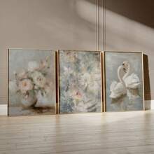 3 tranh sơn dầu phong cách đồng quê cổ điển, tranh nghệ thuật hoa mộc mạc, tranh canvas thực vật, trang trí tường mùa xuân trung tính, món quà lý tưởng cho phòng khách, phòng ngủ, văn phòng, ký túc xá, quán cà phê, quán bar, hành lang, trang trí nhà cửa và phòng ốc, không bao gồm khung. - Màu Xám nhạt - Xem 9