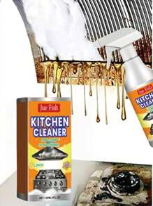 Multi-Purpose Kitchen Grease Cleaner, Foam Cleaning Agent For Removing Stubborn Dirt, Oil Stains On Stove, Range Hood, Home Cleaning, Kitchen Cleaning, Party Cleaning