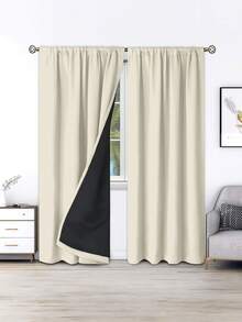 1 件 99% 防紫外线遮光窗帘 - 隔热聚酯面板，杆袋悬挂，未漂白布料，卧室艺术主题，涂层遮光隔热，节能，吸音 - 非常适合卧室、小屋和学校深度睡眠