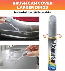 Car Scratch Repair Kit |   Red Touch-Up Paint Pen + Remover Paint Scratch Repair Tool Universal For Deep And Shallow Scratches Auto Parts No Polishing Touch-Up Tool - Silver - View 4