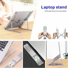 Laptop Stand - Adjustable Ergonomic Aluminum Stand, Made Of High-Quality ABS And Metal, 7 Angle Anti-Slip, Compatible With 9-15.6 Inch Laptops,Relieve Back Pain/Humpback/Shoulder Stiffness/Improve Posture - 白色 - 查看 7