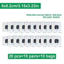 Parches de electrodos reutilizables y autoadhesivos premium para unidad TENS, compatibles con máquinas TENS/EMS para estimulación muscular. Utilizan conectores de cable de clavija de 2,0 mm y vienen disponibles en varios tamaños. - Multicolor - Ver 16