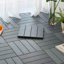 DIY Interlocking Patio/Yard Floor Tiles, Plastic Outdoor Balcony Ground Covering