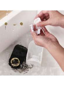 1 pieza Dispensador de pasta de dientes montado en la pared, soporte de pasta de dientes de apretón sin manos, organizador de accesorios de baño