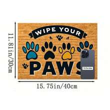 1pc Paw Print Pet Feeding Mat, Quick Drying Pet Bowl Mat, Easy To Clean Dog/Cat Food Mat, Pet Cage Pad For All Seasons - Multicolor - View 13