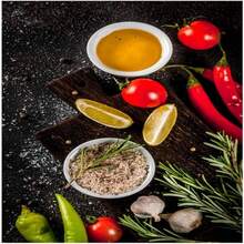 3 Piece Kit - 125cm X 60cm Abstract Decorative Kitchen Pictures Theme Herbs Pepper Mural 8mm Thick Panel - 彩色 - 查看 4