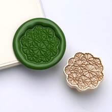 1 Pc, Cluster Flower Plant Series Sealing Wax Stamp Head, Suitable For Cards/Envelopes/Wedding Invitations/Gift Packaging/Suitable For Handmade DIY Production And Gift Sealing, School Supplies, Back To School