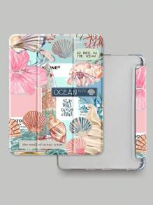 Une magnifique et mignonne coque de protection en forme de fleur de conque, avec un design résistant aux chocs, convenant aux étuis de protection pour iPad de 7e, 8e et 10e génération (10,2 pouces). Avec fente intégrée pour stylet et fonction de veille/réveil. Un cadeau idéal pour les fêtes et le nouvel an.