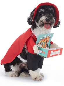 Disfraz gracioso de Halloween para mascotas, Atuendo navideño para mascotas, Disfraz de Disfraz de pizza para perros y gatos, Ropa divertida para la transformación de mascotas de pie, Complemento para fotografía de mascotas, Conjunto hilarante para mascotas