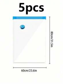 10 Stück klare Vakuum-Kompressions-Aufbewahrungsbeutel - Vakuum-Kleidungs-Reise-Aufbewahrungsbeutel, leichte Reise-Staubschutzbeutel, Kleiderschrank-Aufbewahrungsbeutel, Gepäck-Aufbewahrungsbeutel. Hochwertige Vakuum-Aufbewahrungsbeutel mit Pumpe für Reiseutensilien, Kleidung, Bettwäsche, Decken. Tragbare Vakuum-Kompressionsbeutel, ohne Strom erforderlich. Wohndekoration, Schlafzimmerdekoration