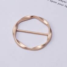 1/2/6 Stücke Damen Zinklegierung einfache geometrische Spiral-Schalbrosche