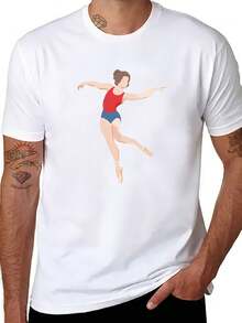 AVIREX Men's Sporty Graphic Print Cotton T-Shirt Regular Fit Durable Fabric Machine Washable Casual Style Print Short Sleeve  T-Shirt, Women's Casual  T-Shirt Machine Washable, Suitable For All Seasons - 白色 - 查看 7