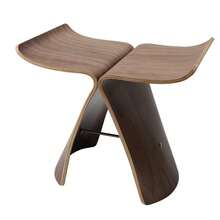 Solid Wood Stool Butterfly Stool Decorative Furniture For Entrance Doorway Living Room - Maple - View 7
