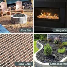 Large Black Lava Rocks, Volcanic Lava Stones For Outdoor Fire Pits, Indoor Fireplaces, Fire Bowl, Gas Logs And Landscaping