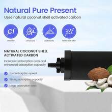 NSF 42 Certified Carbon Water Filter Replacement, BB9-2 Black Filter Elements, Compatible With Stainless Steel Countertop Water Purification Berkey Gravity Water Filter System, Pack Of 2