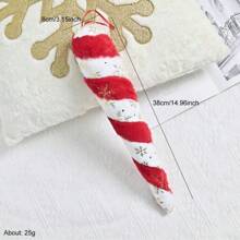 1 件圣诞拐杖糖大号装饰吊坠，圣诞树吊坠挂饰圣诞派对用品 - 彩色 - 查看 12