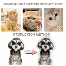 个性化亚克力冰箱贴，带宠物肖像，可爱猫狗卡通定制冰箱贴，创意亚克力磁性贴纸装饰，圣诞节礼物，感恩节礼物，情侣礼物，企业标志DIY - 5cm壓克力冰箱貼+磁片 - 查看 3