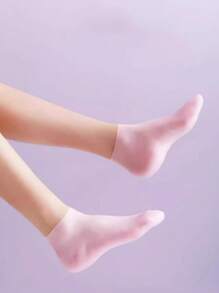 2pcs Gel Foot Mask Leg Warmers For Women, Dead Skin Removal, Moisturizing Silicone Foot Peeling Exfoliating Leg Warmers