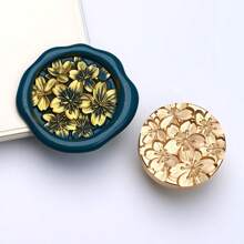 1 Pc, Cluster Flower Plant Series Sealing Wax Stamp Head, Suitable For Cards/Envelopes/Wedding Invitations/Gift Packaging/Suitable For Handmade DIY Production And Gift Sealing, School Supplies, Back To School