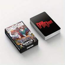 92pcs/Box Japanese Anime Trading Cards, Including 60pcs Photos, 32pcs Stickers, Postcards, Bookmarks, Cartoon Designs, Popular Anime Characters - The Perfect Gift For Game And Anime Fans
