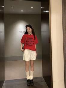 Women Shorts - 白色 - 查看 2