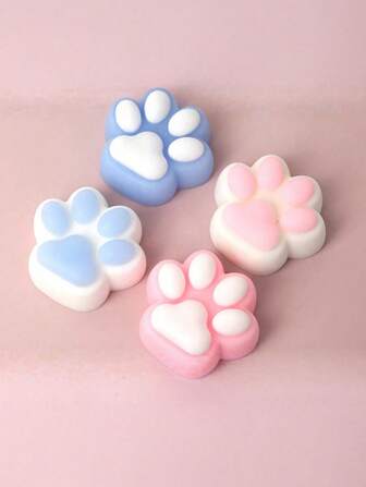 1pc Cute And Soft Cat Paw Squeeze Toy,Portable Soft Toys,Stress Relief And Fidget Toys,Perfect Holiday, Birthday, Party Gift,Gift Bag Fillers, Classroom Prizes