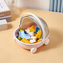 1 pezzo Culla rotonda portatile - Cabina per dormire traspirante in rete, realizzata con un design di alta qualità, utilizzata per riporre bambole, statuine, giocattoli, oggetti, viaggi, conservazione domestica e collezione, culla compatta con chiusura sicura