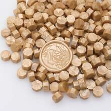 100pcs/Pack Metal Wax Seal Beads, Octagonal, For Envelope Seals, Wedding Invitations, Gift Packaging - Multicolor - View 23
