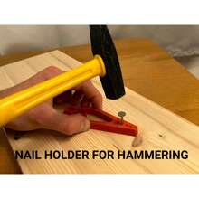 1pc/3pcs Nail Fixing Tools Portable Nail Fixing Tools Woodworking Nail Fixing Clips Nail Fixer Nail Tool Fixing Tools Woodworking Utensils Tools Nail Holder Tools Nail Fixing Tools Hammered Nail Holder Hammers Nail Holder Pliers Home Tools Aids