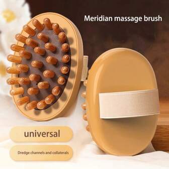 1PC|2pcs Body Anti Cellulite Brush Soothing Wooden Essential Oil Spa Air Cushion Massage Hair Comb Scalp Massage Brush Body Massager