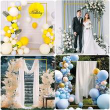 1 zestaw 300*300 cm kwadratowa metalowa rama łuku balonowego, łuk ślubny, dekoracja ceremonii, prostokątny stojak na tło, odpowiedni na rocznicę, wesele, przyjęcie urodzinowe, baby shower, ogłoszenie płci dziecka, wystrój domu i ogrodu (drobne zadrapania, prosimy nie kupować, jeśli to przeszkadza). - Złoto - Zobacz 4