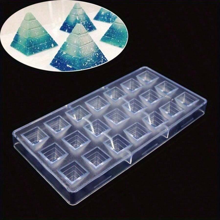 Hard Plastic Pyramid Chocolate Mold 21 Creative Starry Sky Chocolate Mold DIY Baking Mold