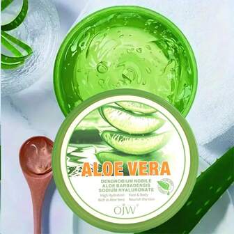 OJW Crème hydratante à l'aloe vera de 300 ml OJW, sans formaldéhyde, riche en glycérine, légère et à absorption rapide, hydratante et nourrissante pour la peau des hommes et des femmes