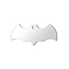 Customized Pet ID Tag, Halloween Bat Shaped Dog/Cat Tag, Stainless Steel, Can Engrave Name, Birthday, Phone, Address, Anti-Lost Pet Memorial Pendant Accessory