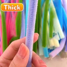 [Wertvolle Dicke Fuzzy Wire Sets] 10 mm Upgrade und Verdickung Pfeifenreiniger Bastelzubehör mit Schritt-für-Schritt Video Tutorial, 200 Stücke Dicke Pfeifenreiniger 30 cm * 10 mm, 10 sortierte pastellfarbene Chenilledrähte im Großpack für Kunst- und Basteiprojekte, Kreativitätsförderung, Geschenkverpackung, Feiertags-Dekorationen, Gemeinschaftsaktivitäten, geeignet für Farbenerkennung und -zuordnung, für Senioren und Anfänger-Kunstprojekte