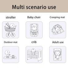 1pc Baby Urine Pad, Newborn Gauze Waterproof Mattress, Children Kindergarten Washable Bed Sheet - Nursing Pad - Anti-Bedwetting Pad, Soft & Breathable, Cute Animal Print Pattern, Perfect Infant Shower Gift