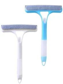 Limpiador de ventanas 4 en 1 con rociador y raspador de vidrio, limpiador de ventanas, raspador de ducha multifuncional de mano para rociar, lavar y raspar, raspador de ventanas, azulejos, parabrisas de automóvil, espejos, baño, artículos de limpieza, herramientas de limpieza, cocina, baño, hogar, artículos del hogar, temporada de regreso a clases - Multicolor - Ver 14