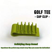 2 个轻质 ABS 高尔夫球杆架，具有弹性声音，可牢固地固定在帽子或高尔夫球袋上，耐用，夹式设计，是男女高尔夫球手的理想礼物，高尔夫球袋夹 | 帽夹 |