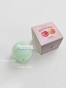 1 pièce Bougie décorative artisanale en forme de macaron, cadeau de mariage et de nouvel an, décoration de chambre, cadeaux - Multicolore - Voir 12