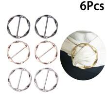 1/2/6 Stücke Damen Zinklegierung einfache geometrische Spiral-Schalbrosche