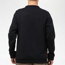 Adidas Sudadera casual para hombre, forrada térmicamente, cálida y cómoda, cuello redondo de manga larga GQ2833