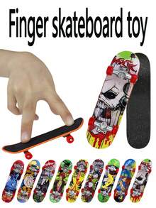 Mini Matte Scooter Set, Plastic Finger Skateboards, Interactive Toys For Photography And Animal Training, Birthday Gifts For Boys And Girls, Suitable For General Use, No Power Required, Non-Feather, Non-Prop Money - Multicolor - View 2