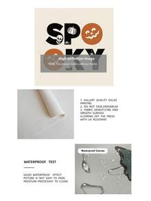 1pc Kikiandnim Cute Halloween Digital Print Set Spooky Whimsical Printable Mural Collection, Frameless Ghostly Wall Art For Kids Room/Playroom/Nursery, After School Party Gift & Trick-Or-Treat Decor (Spooky Carnival Vacation Prints, Funky Posters) Halloween Decor Christmas Decoration Thanksgiving Wedding Home Decor Home Decor Fall Decor Autumn Decor Birthday Decorations For Gifts Party Supplies Indoor Holiday Festival Decor Wall Decor Halloween Ornaments - Multicolor - View 10