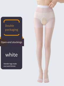 1 pièce Collant fin, antidérapant et sexy noir à la mode pour femmes, peut être porté séparément ou comme collant en été