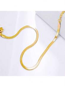 1 Pezzo Esclusiva Catena da Caviglia a Forma di Osso di Serpente in Acciaio Inossidabile, per Donna, Accessorio di Moda, Regalo da Viaggio, Spiaggia