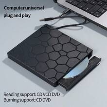 Lecteur portable CD/DVD+/-RW 7 en 1 multifonctions / lecteur externe / lecture / écriture, lecteur DVD, hub USB 3.0 USB C, graveur CD/DVD, compatible avec les ordinateurs portables, les ordinateurs de bureau, les ordinateurs tout-en-un, les lecteurs optiques mobiles, les graveurs externes, les lecteurs optiques informatiques