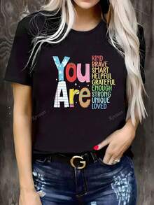 Summer Tops,You Are Very Friendly T -Shirt, Return To School T -Shirt, Teacher T -Shirt, Teacher Thanks To T -Shirts, Retro Teachers T -Shirts, Kindergarten Teachers,Graphic Tees Women